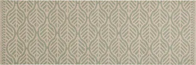 Produktbild von vidaXL Küchenteppich Waschbar Blätter 60x180 cm Samt