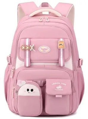 Produktbild von Schulrucksack Mädchen Teenager 30L Rosa mit Laptopfach 15,6 Zoll Wasserabweisend