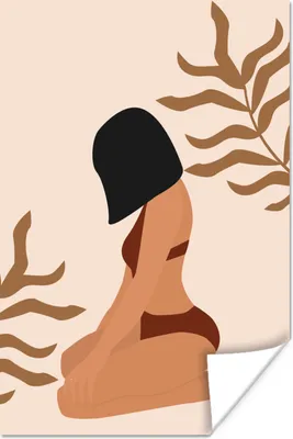 Produktbild von MuchoWow® Poster Sommer - Frau - Bikini 80x120 cm - Papierdruck