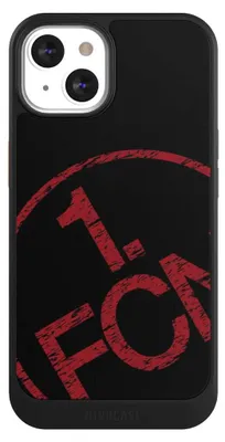 Produktbild von NIVOCASE Hülle für Apple iPhone 13  Handyhülle NIVOcore Case Schwarz 1. FCN Fanartikel Textur