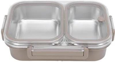 Immagine prodotto di Contenitore termico da 1,2 L in acciaio inossidabile, a doppia camera, contenitore termico a tenuta stagna
