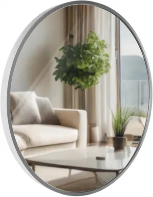 Obrázek produktu pro Nástěnné zrcadlo Elsie M 323824 - 45x45 cm - Stříbrná