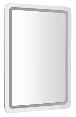 Image de Sapho Nyx - Miroir avec éclairage LED 500x700 mm, aluminium NY050