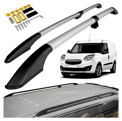 Produktbild von Dachreling Dachträger für FIAT Doblo Long 2010-2022 | Zur Befestigung von Dachgepäckträgern, Dachboxen oder Dachfahrradträgern | Robuste Aluminiumkonstruktion