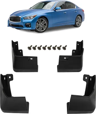 Produktbild von Schmutzfänger 4er-Set mit Befestigungssatz - passend für INFINITI Q50 2013-2024