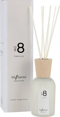Produktbild von Diffuser Premium 240 ml N°8 Vanilla, My Senso, Raumduft, inkl. 8 Faserstäbchen, Duftstäbchen