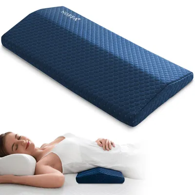 Produktbild von Lendenkissen aus Visco-Schaum, orthopädische Rückenstütze, verstellbare Höhe und Härte, 1 Stück, für das Bett