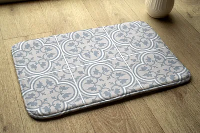 Obrázok produktu pre Kúpeľňová Rohožka Protišmyková - Kúpeľňová Predložka Absorpčná - 75x45 - Geometrické vzory