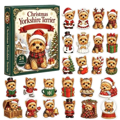 Produktbild von Adventskalender mit 2D-Acryl-Ornamenten