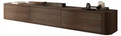 Produktbild von MIRJAN24 TV-Lowboard Hange, Stilvoll Wohnzimmer, Lowboard mit drei Drehtüren (Farbe: Eiche Dunin)