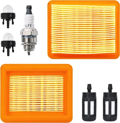 Produktbild von Luftfilter Set mit Zündkerze, Kraftstofffilter, Primerpumpe, für Rasenmäher