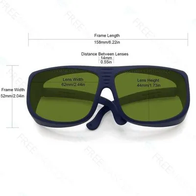 Zdjęcie produktu dla Okulary ochronne do lasera o długości fali 450–980 nm z oprawką mostkową