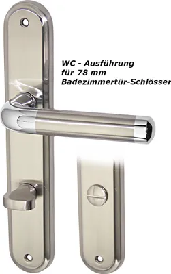 Produktbild von Türbeschlag 1386-A LS WC Drückergarnitur
