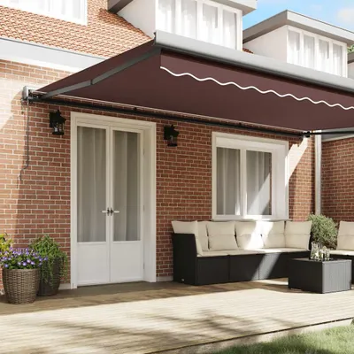 Immagine prodotto di vidaXL Tenda da sole automatica marrone 500x300 cm