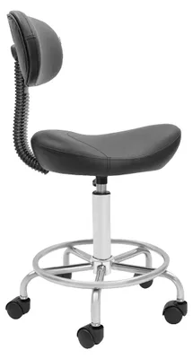 Obrázek produktu pro Kadeřnické křeslo, ergonomický design sedadla, výškově nastavitelné, barva: černá