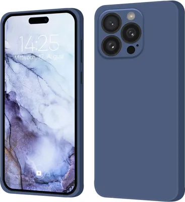 Produktbild von Hülle für Apple iPhone 16 Pro Case Cover Bumper Silikon Softgrip Schutzhülle Farbe: Lavendelblau