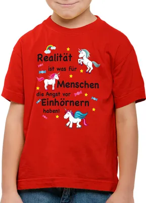 Produktbild von style3 Realität ist was für Menschen die Angst vor Einhörnern haben Kinder T-Shirt Unicorn Einhorn