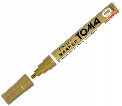 Produktbild von TOMA Ölmarker für Reifen, Felgen, Glas 2,5mm Gold TO-440