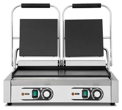 Produktbild von HCB Paninigrill - glatt - doppelt - 230V - Edelstahl - 1606