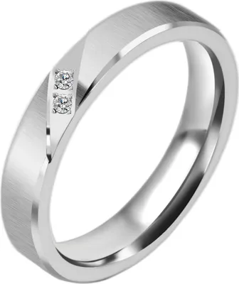 Produktbild von Akzent Damen-Partnerring, Edelstahl, Similibesatz, silberfarben