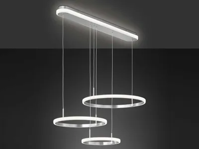 Produktbild von LED Hängelampe dimmbar mit Fernbedienung Baldachin beleuchtet für übern Esstisch