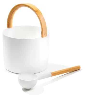 Produktbild von SET> KOLO Sauna Kübel 2 + Kelle, weiss