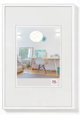Productafbeelding van Nieuw, kunststof frame, formaat 70x100 cm, wit