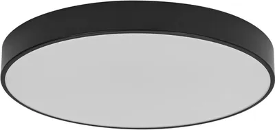 Produktbild von LEDVANCE ORBIS Slim Moia LED-Deckenleuchte 480mm, schwarz, 36W, 4500lm, warmweißes Licht, sehr homogene Lichtverteilung, lange Lebensdauer, fest verbautes LED-Modul, rund, IP20 Schutzklasse, 3000K