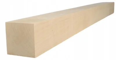 Obrázok produktu pre Štvorhranné drevo - jaseňové drevo - 8 x 8 x 110 cm - ostré hrany - na zábradlia, schody, nábytok - drevené stĺpiky