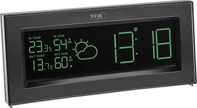 Obrázek produktu pro TFA Coloris - Schwarz - Innen-Hygrometer - Innen-Thermometer - Hygrometer,Thermometer - Kunststoff - 1 - 99% - -10 - 60 °C