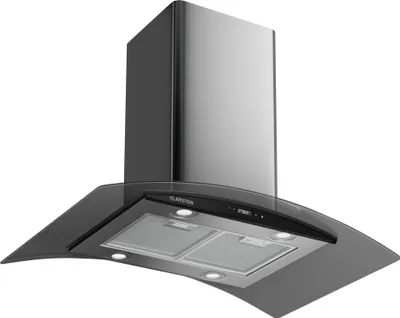 Image de Klarstein Hotte aspirante 90cm, Hotte aspirante à évacuation d'air avec filtre résistant au lave-vaisselle, Eclairage LED & Touch Controls, Hotte aspirante silencieuse avec 600 m³/h de débit d'air, Hottes murales à haute efficacité énergétique