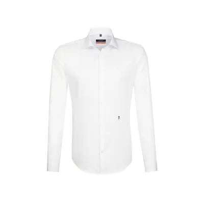 Produktbild von Seidensticker BUSINESS Herren Hemd Langarm Kent Slim-Fit Weiß 38