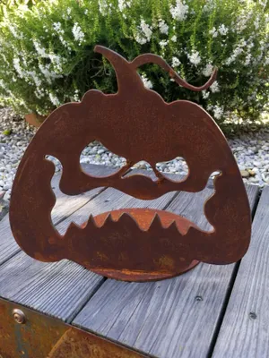 Produktbild von Edelrost Halloween Kürbis Creepy