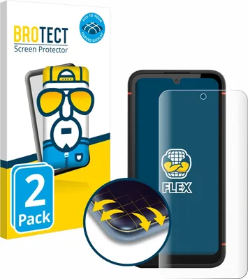 Produktbild von 2x BROTECT Fullscreen Schutzfolie für Gigaset GX4 Pro Displayschutz Folie Fullcover Klar Transparent