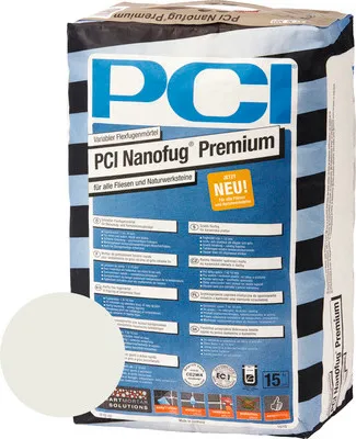 Produktbild von PCI Nanofug® Premium Variabler Flexfugenmörtel für alle Fliesen und Natursteine silbergrau 15 kg