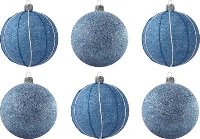 Produktbild von Set blaue Weihnachtskugeln