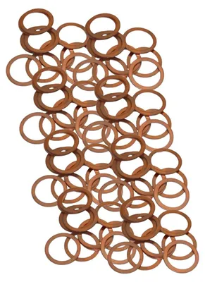 Obrázek produktu pro Měděné Těsnění Cu 8,00 X 12,00 X 1,00 (Balení 100 Ks)