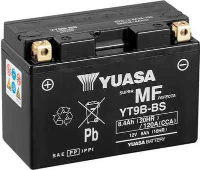 Image de YUASA Batterie sans entretien avec pack d'acide - YT9B-BS
