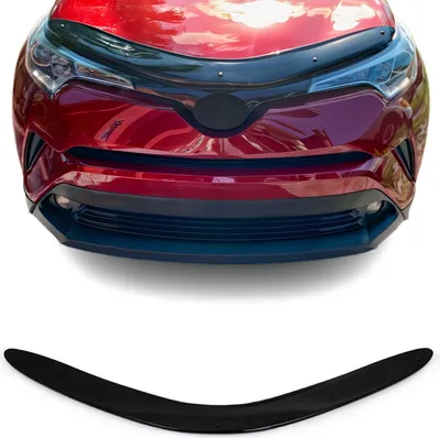 Image de Deflecteurs d'air capot de voiture pour Toyota C-HR 2016-2021 Acrylique Noir