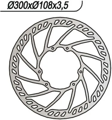 Imagen del producto de Disco de freno delantero, lado izquierdo, NG, con 6 orificios de 6,25 mm