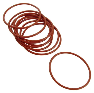 10 rote Silikon O-Ringe 55x50x2,5 mm Öldichtungen