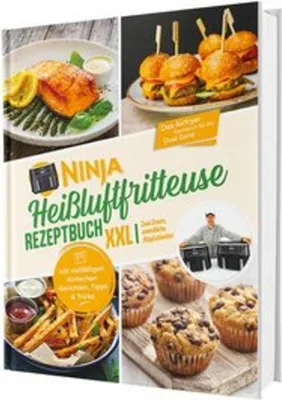 Produktbild von Ninja Heißluftfritteuse Rezeptbuch XXL: Zwei Zonen, unendliche Möglichkeiten - Mit vielfältigen einfachen Gerichten, Tipps & Tricks | Das Airfryer Kochbuch für die Dual Zone