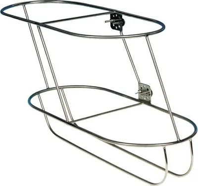 Produktbild von Allpa abgewinkelter Edelstahl-Kotflügelhalter Steuerbord für 2 Kotflügel Ø 24 cm