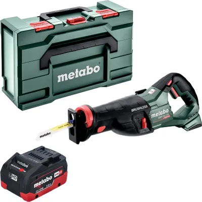 Produktbild von Metabo SSEP 18 LT BL Akku Säbelsäge 18 V 32 mm Brushless + 1x LiHD Akku 5,5 Ah + Metabox - ohne Ladegerät