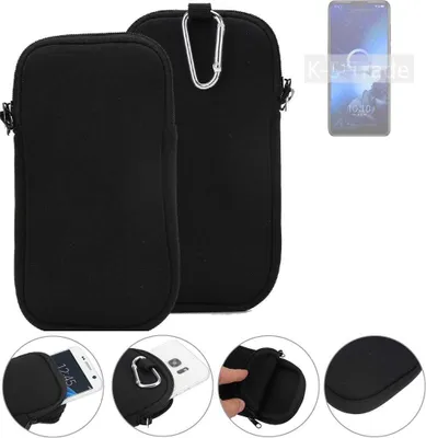 Produktbild von K-S-Trade Neopren-Hülle Handyhülle kompatibel mit Alcatel 3X (2019) Schutzhülle Neoprenhülle Sleeve Schutz-Hülle Gürtel Tasche Case Holster
