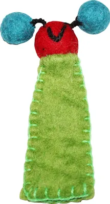 Produktbild von Fingerpuppe aus Filz - grün - Finger Püppchen