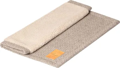 Produktbild von Denjo Dogs Hundedecke Reisedecke Liegedecke für Hunde & Katzen 80x100cm grau beige