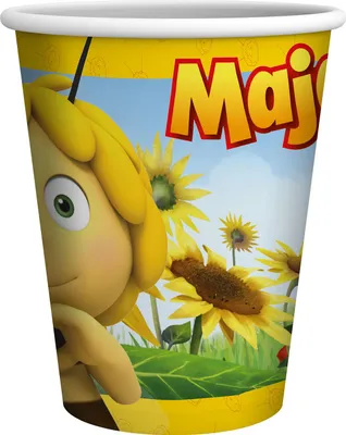 Produktbild von Papp-Becher Biene Maja Partygeschirr 250ml für Kindergeburtstag Motto-Party bunt
