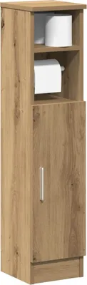 Produktbild von Möbel Badezimmerschrank mit Rollenhalter Artisan-Eiche 20,5x22x90 cm - Badezimmer &46484