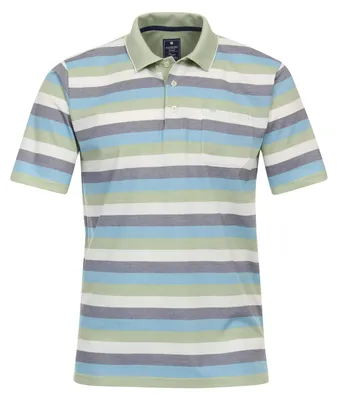 Redmond gestreiftes Polo in grün